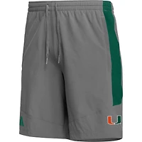 Short adidas Miami Hurricanes AEROREADY gris pour homme