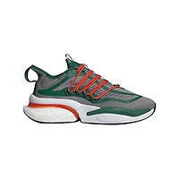 Chaussures adidas vert/orange Miami Hurricanes Alphaboost V1 Sustainable BOOST pour hommes