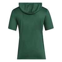 T-shirt d'entraînement à capuche adidas vert Miami Hurricanes 2025 AREOREADY pour homme