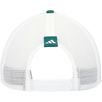 Men's adidas Green Miami Hurricanes Phrase Foam Front Trucker Adjustable Hat