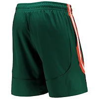 Short de basket-ball AEROREADY adidas Miami Hurricanes Swingman vert pour hommes