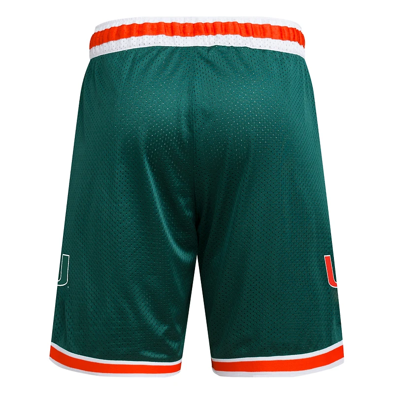 Short de basket-ball réplique vert Miami Hurricanes Swingman pour homme adidas