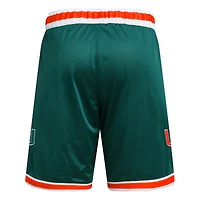 Short de basket-ball réplique vert Miami Hurricanes Swingman pour homme adidas