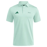 Polo adidas Ultimate 365 vert Miami Hurricanes pour homme