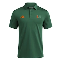 Men's adidas Green Miami Hurricanes Ultimate 365 Polo