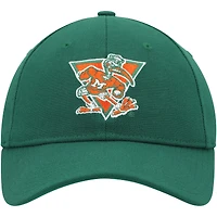 Men's adidas Green Miami Hurricanes Vault Slouch Flex Hat
