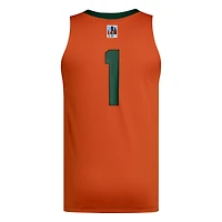 Maillot de basket-ball adidas #1 vert/orange Miami Hurricanes Black History Month pour homme