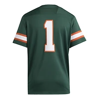 Maillot adidas #1 vert Miami Hurricanes Premier pour homme