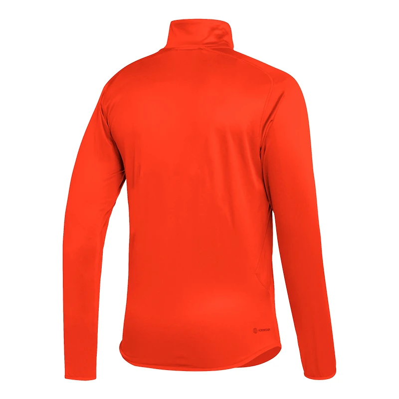 Haut demi-zip AEROREADY Sideline Miami Hurricanes 2023 pour homme adidas Orange