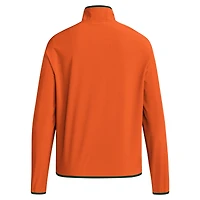 Veste adidas orange à demi-zip pour homme, Coaches Sideline, Miami Hurricanes