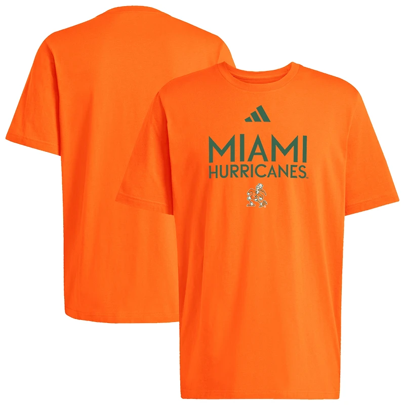 Men's adidas Orange Miami Hurricanes In-Season Fresh T-Shirt