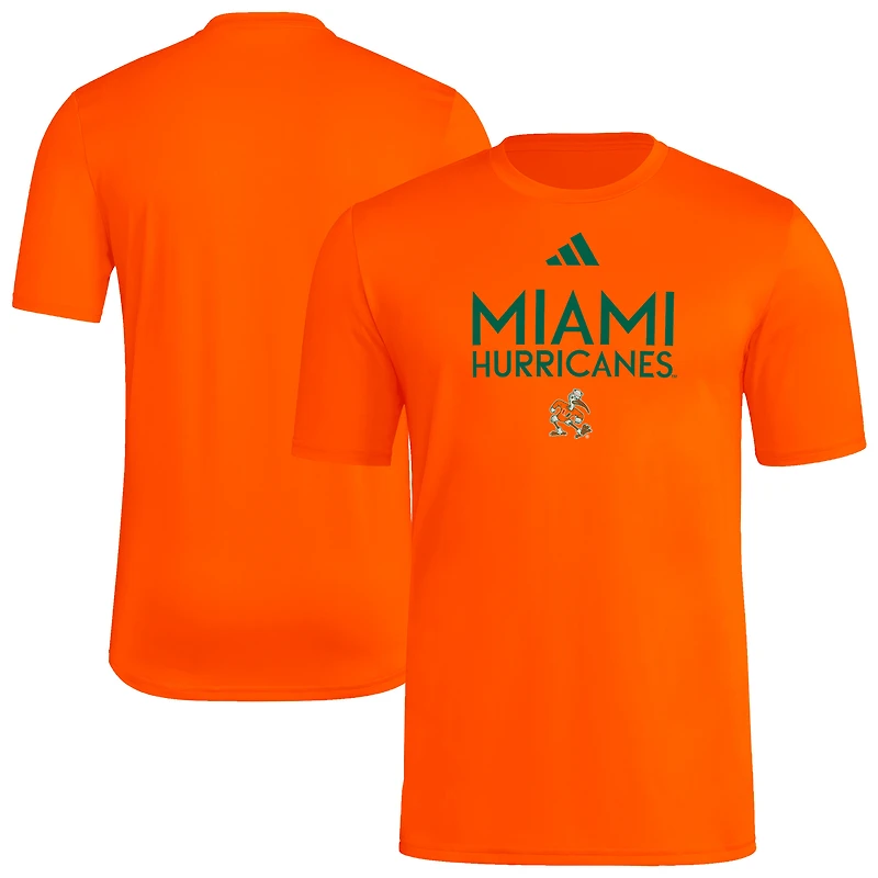 Men's adidas Orange Miami Hurricanes In-Season Fresh T-Shirt