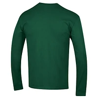 T-shirt à manches longues vert Champion pour homme avec logo des anciens Hurricanes de Miami