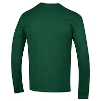 T-shirt à manches longues vert Champion Miami Hurricanes pour homme avec logo Arch Over 2-Hit