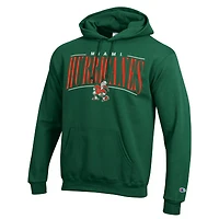 Men's Champion  Green Miami Hurricanes Team Pride Powerblend Hoodie
