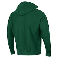 Men's Champion Green Miami Hurricanes Vault Late Night Reverse Weave Pullover Hoodie