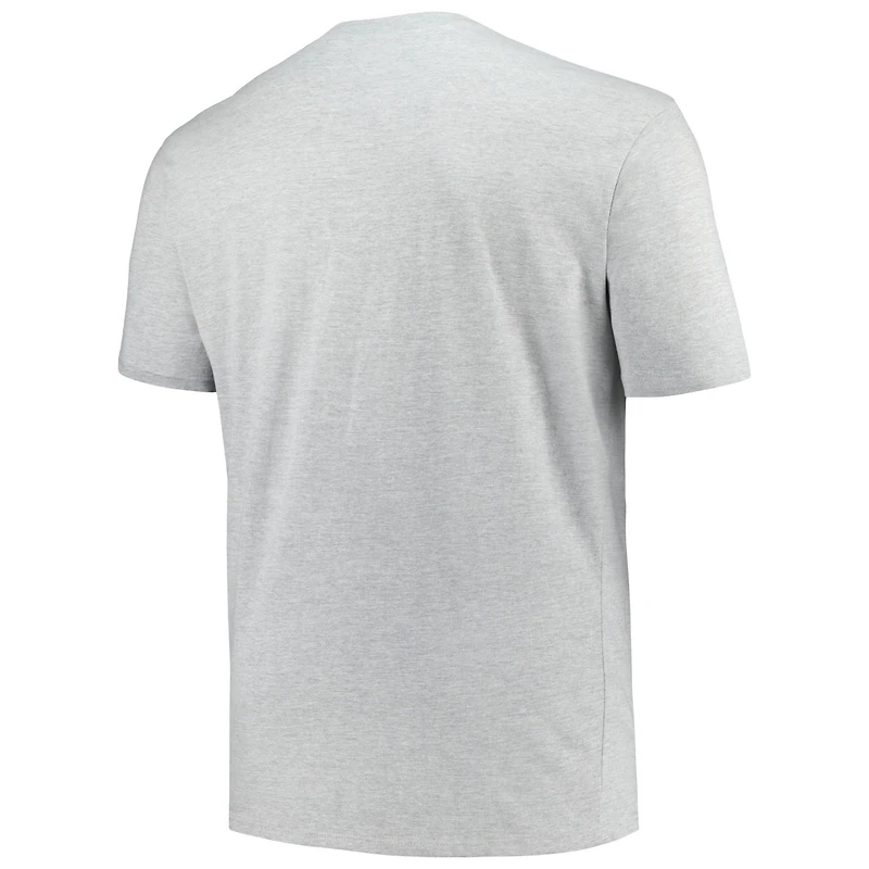T-shirt Champion Heather Grey Miami Hurricanes Big & Tall Circle Logo pour hommes