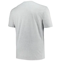 T-shirt Champion Heather Grey Miami Hurricanes Big & Tall Circle Logo pour hommes