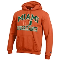 Sweat à capuche Champion Orange Miami Hurricanes High Motor pour homme