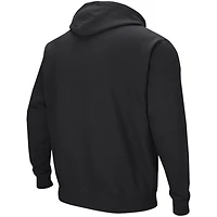 Men's Colosseum Black Miami Hurricanes Double Arch Pullover Hoodie