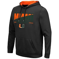 Men's Colosseum Miami Hurricanes Slash Stack 2.0 Pullover Hoodie