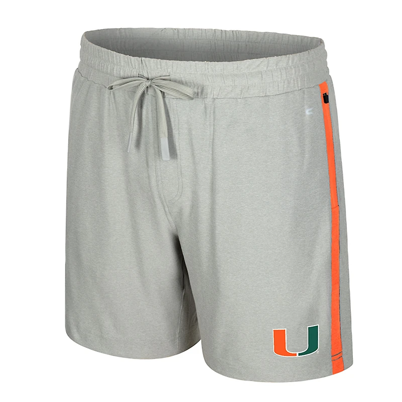 Short Mac gris Colosseum pour homme des Miami Hurricanes