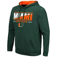 Sweat à capuche Miami Hurricanes Slash Stack 2.0 Colosseum Green pour homme
