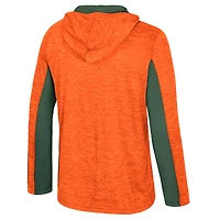 Sweat à capuche zippé quart de tour Always Sunny orange Colosseum pour homme des Miami Hurricanes