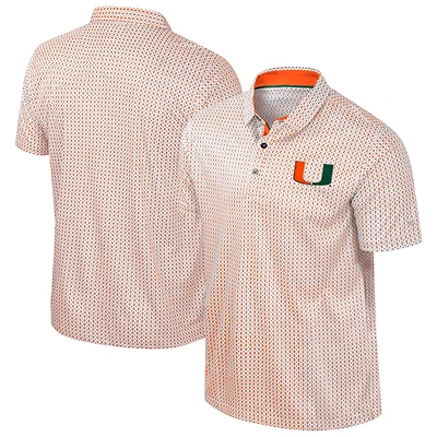 Men's Colosseum Orange Miami Hurricanes Big & Tall Marty Rival Polo