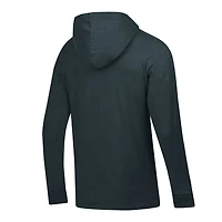 Men's ComfortWash  Charcoal Miami Hurricanes Long Sleeve Hooded T-Shirt
