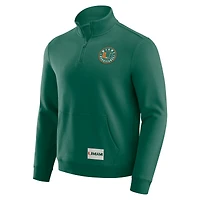 Pull zippé quart de tour pour homme Darius Rucker Collection by Fanatics, vert, des Miami Hurricanes