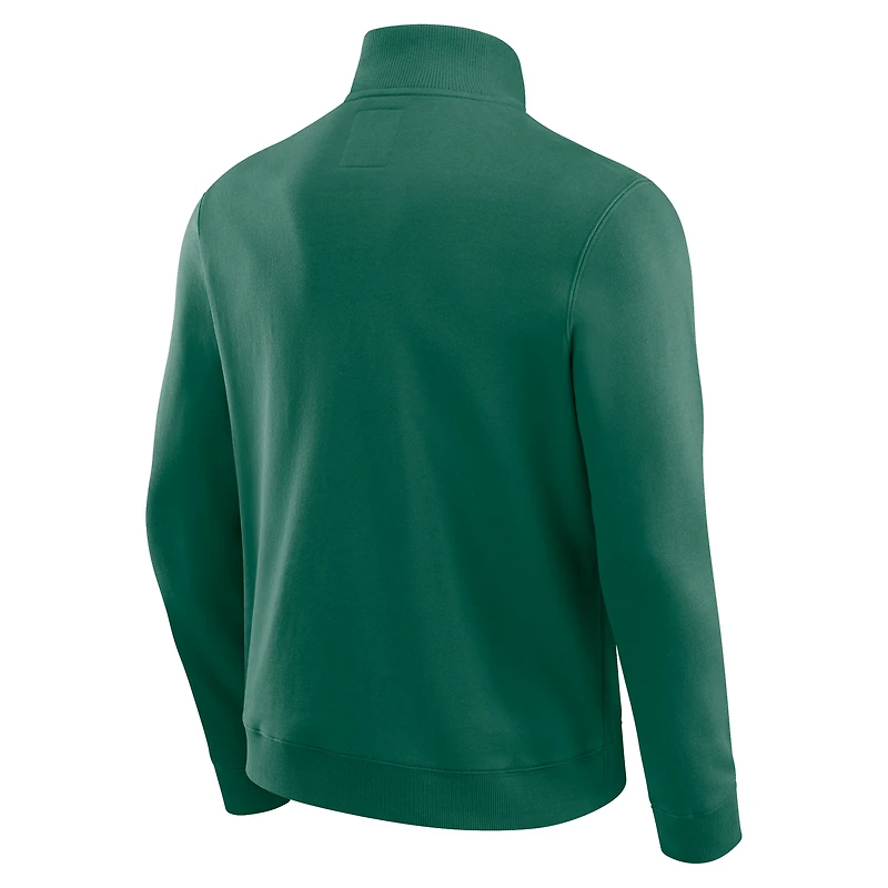 Men's Darius Rucker Collection by Fanatics Green Miami Hurricanes Quarter-Zip Pullover