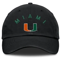 Men's Fanatics Black Miami Hurricanes Myth Adjustable Hat