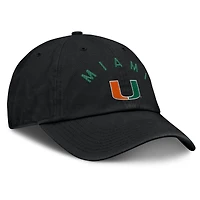 Men's Fanatics Black Miami Hurricanes Myth Adjustable Hat