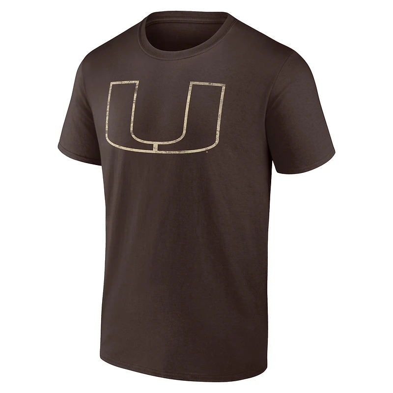 Men's Fanatics Brown Miami Hurricanes Express T-Shirt