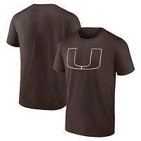 Men's Fanatics Brown Miami Hurricanes Express T-Shirt