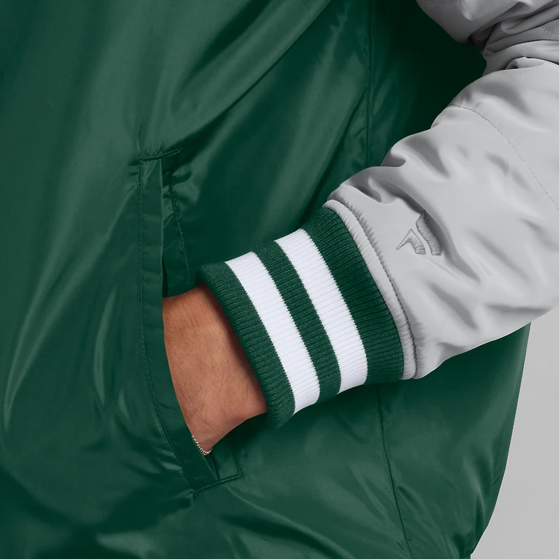 Veste à boutons-pression intégrale Fanatics pour homme, vert, Miami Hurricanes Elements Elite