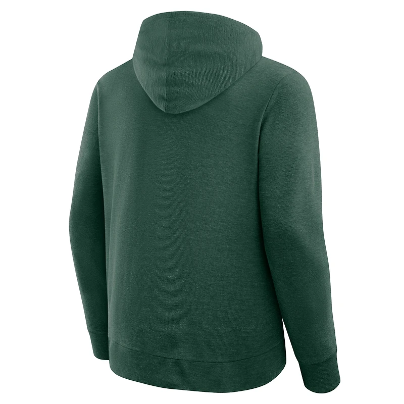 T-shirt à capuche manches longues Fanatics pour homme, vert, Miami Hurricanes, Hometown Premium Huddle Up