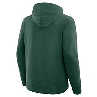 T-shirt à capuche manches longues Fanatics pour homme, vert, Miami Hurricanes, Hometown Premium Huddle Up