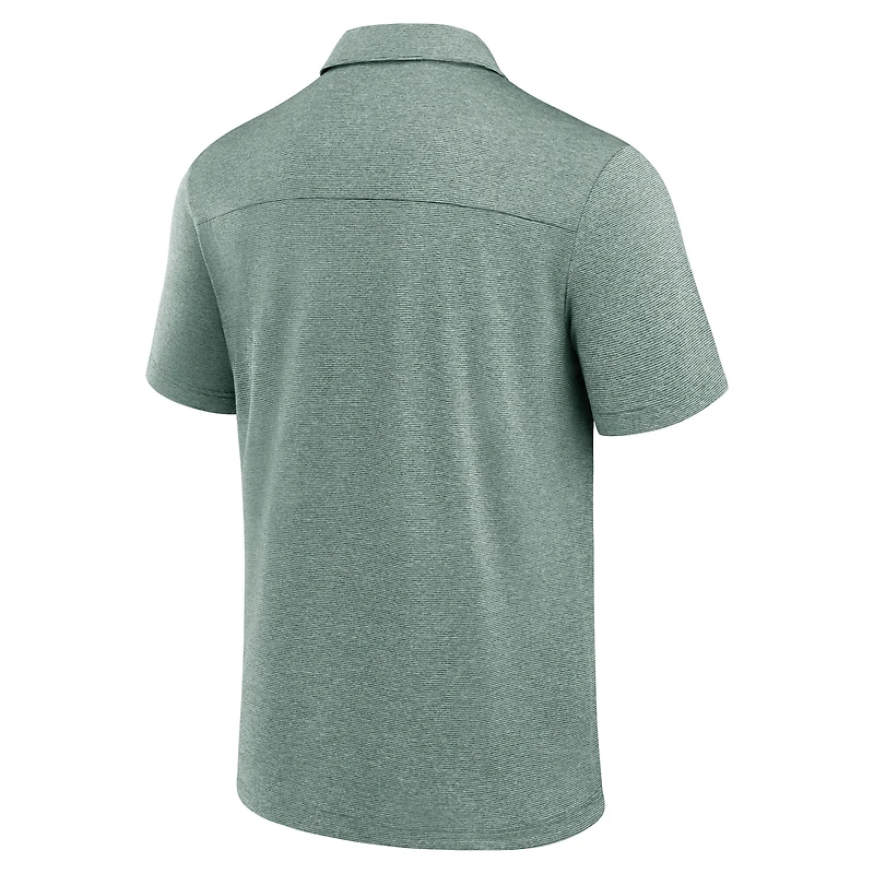 Polo Fanatics vert pour homme, modèle Performance des Miami Hurricanes
