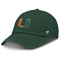 Casquette ajustable Fanatics verte Miami Hurricanes Squad Club pour homme