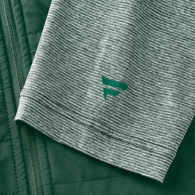 Veste zippée entièrement ton sur avec logo principal Fanatics Green Miami Hurricanes pour homme