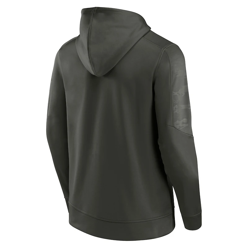 Sweat à capuche Fanatics Olive Miami Hurricanes OHT Military Appréciation Guardian pour hommes