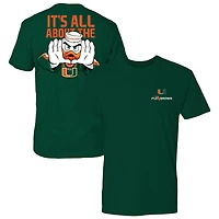 T-shirt vert FloGrown pour homme, mascotte du rallye des Miami Hurricanes