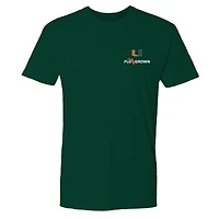 Men's FloGrown  Green Miami Hurricanes Repeat Poster T-Shirt