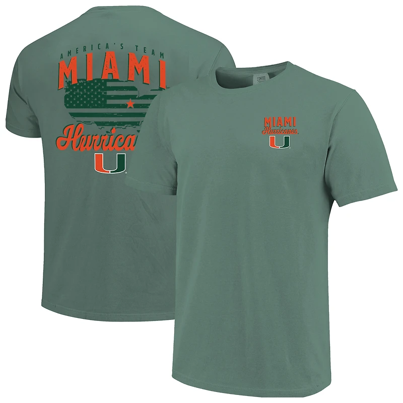 Men's  Green Miami Hurricanes America's Team T-Shirt
