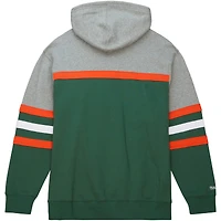 Sweat à capuche vert Mitchell & Ness pour hommes, entraîneur-chef des Hurricanes de Miami