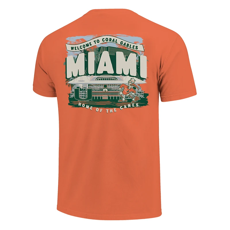 Men's Orange Miami Hurricanes Hyper Local T-Shirt