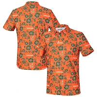 Men's Reyn Spooner  Orange Miami Hurricanes Pua Performance Polo