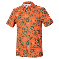 Men's Reyn Spooner  Orange Miami Hurricanes Pua Performance Polo